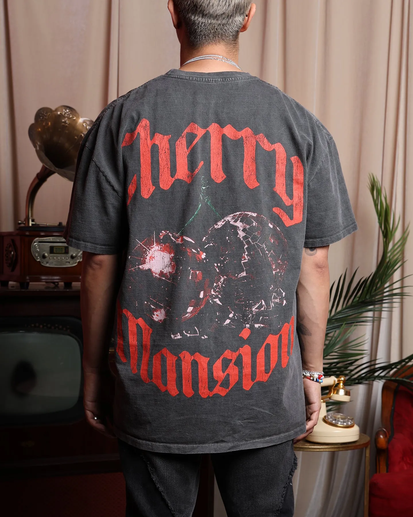 Party fun Urban Smart Culture Kings X Brian Puspos T-Shirt Black Wash