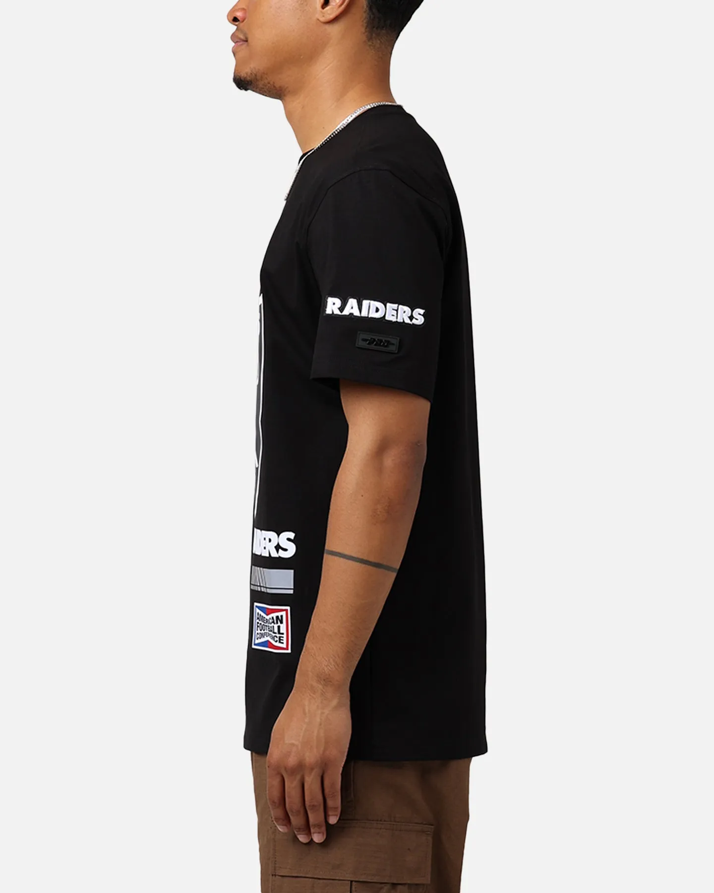 Pro Standard Las Vegas Raiders Fast Lane SJ T-Shirt Black Outdoor Layer Cold Wash Optimized