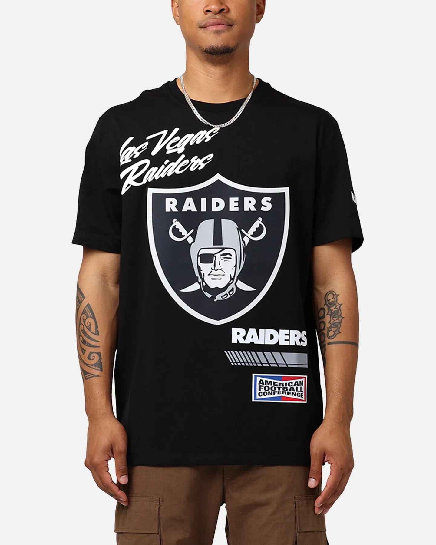 Pro Standard Las Vegas Raiders Fast Lane SJ T-Shirt Black Simple and Light