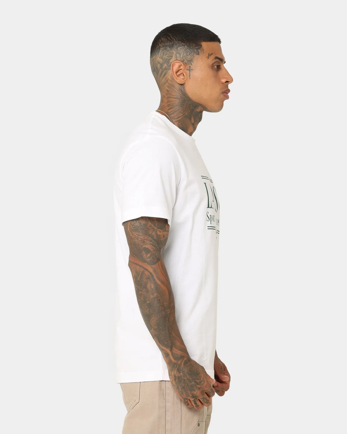 Effortless Fit Lacoste Graphic Logo T-Shirt White