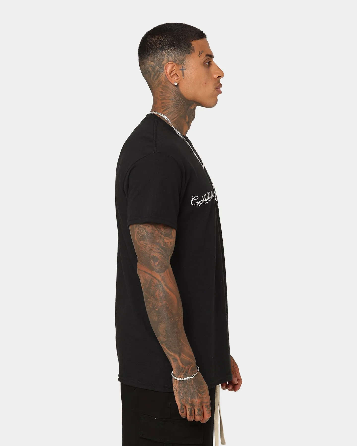 Light Design Crooks & Castles Crooks Logo T-Shirt Black