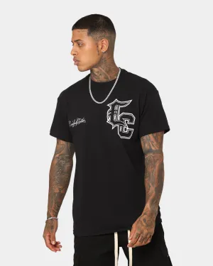 Short Sleeve Sleek Fit Crooks & Castles Crooks Logo T-Shirt Black