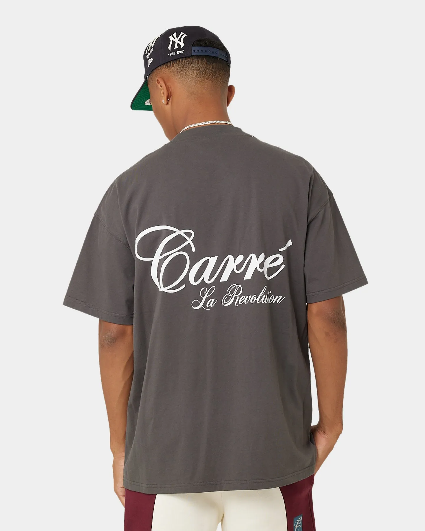 AntiStaticFinish Comfortable clothing Carre Avant Oversized Short Sleeve T-Shirt Coal
