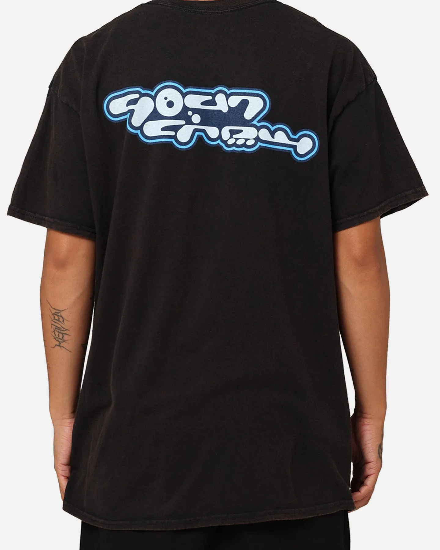 StretchFabric Classic Cut Goat Crew Y2K Boy T-Shirt Black Wash