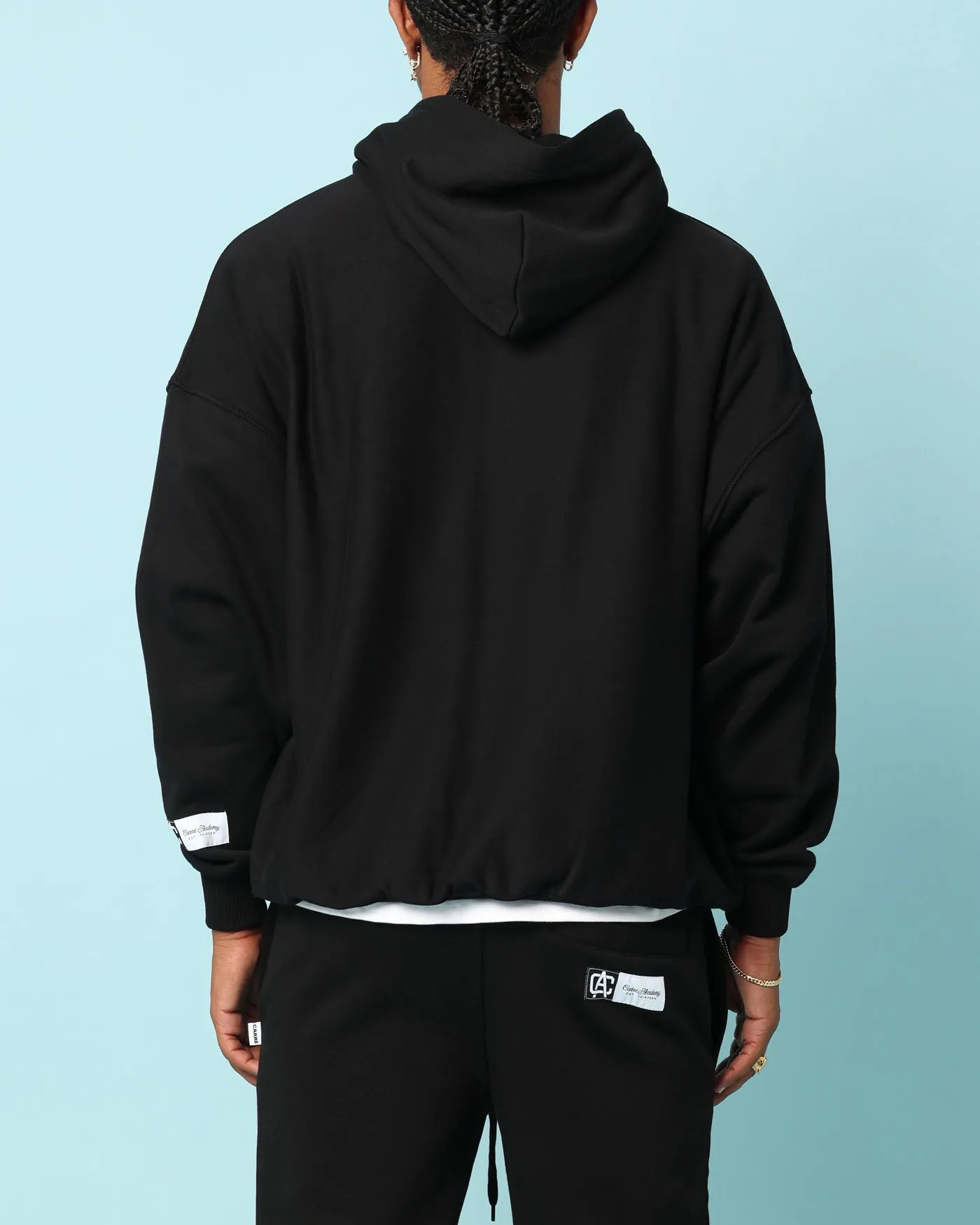 Street Motion Comfy Apparel Carr?? Academy Oversized Hoodie Black
