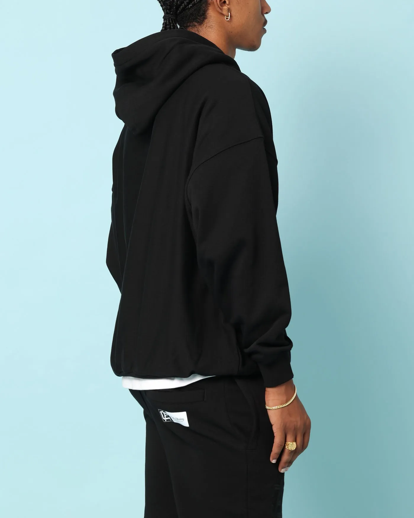 Lounging At Home Home Office Attire Carr?? Academy Oversized Hoodie Black