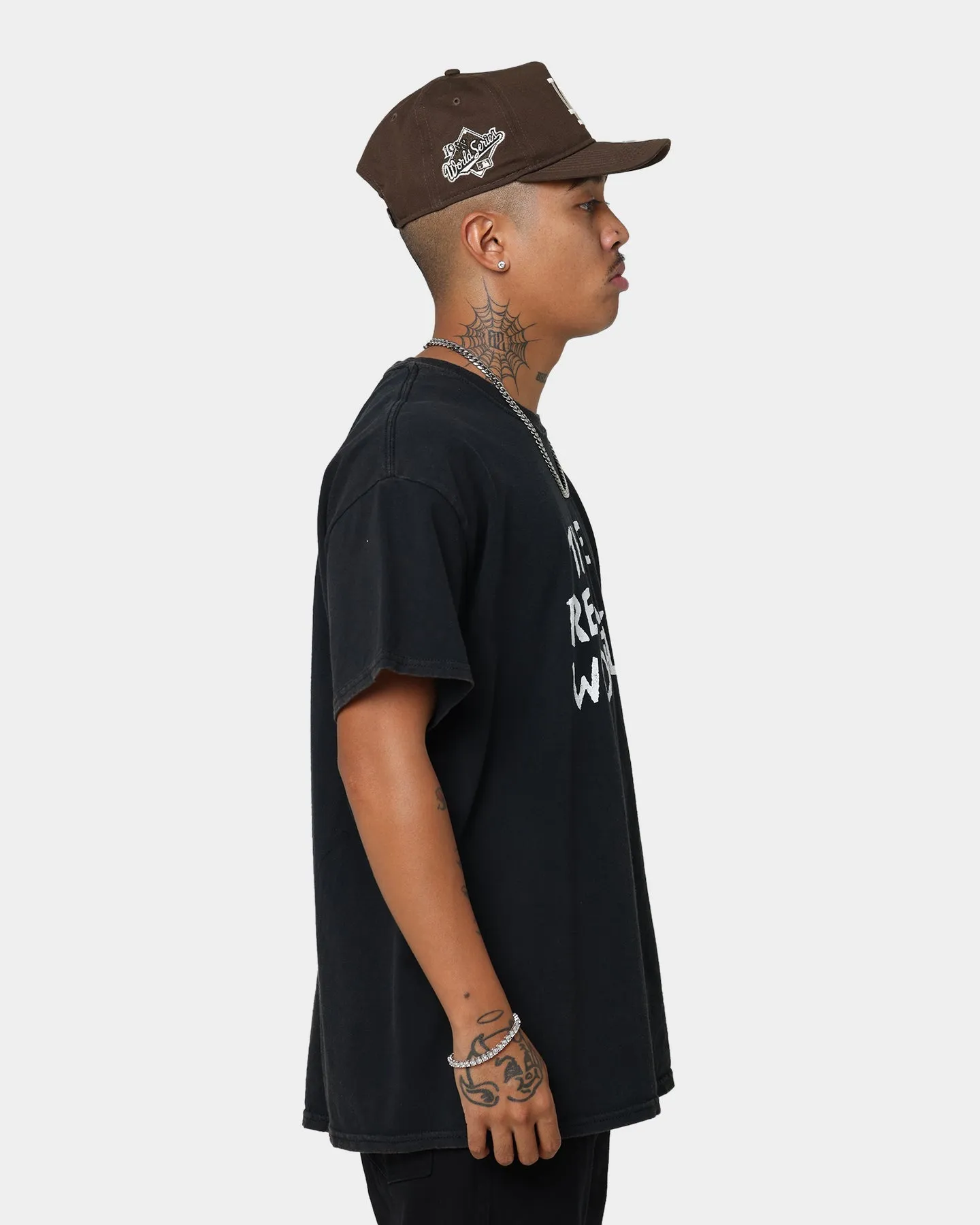 Sporty Chic AntiStaticLining American Thrift X MTV The Real World Vintage T-Shirt Black Wash