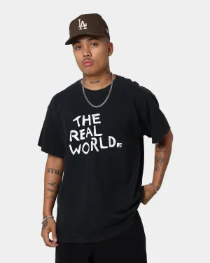 American Thrift X MTV The Real World Vintage T-Shirt Black Wash Cozy Wardrobe
