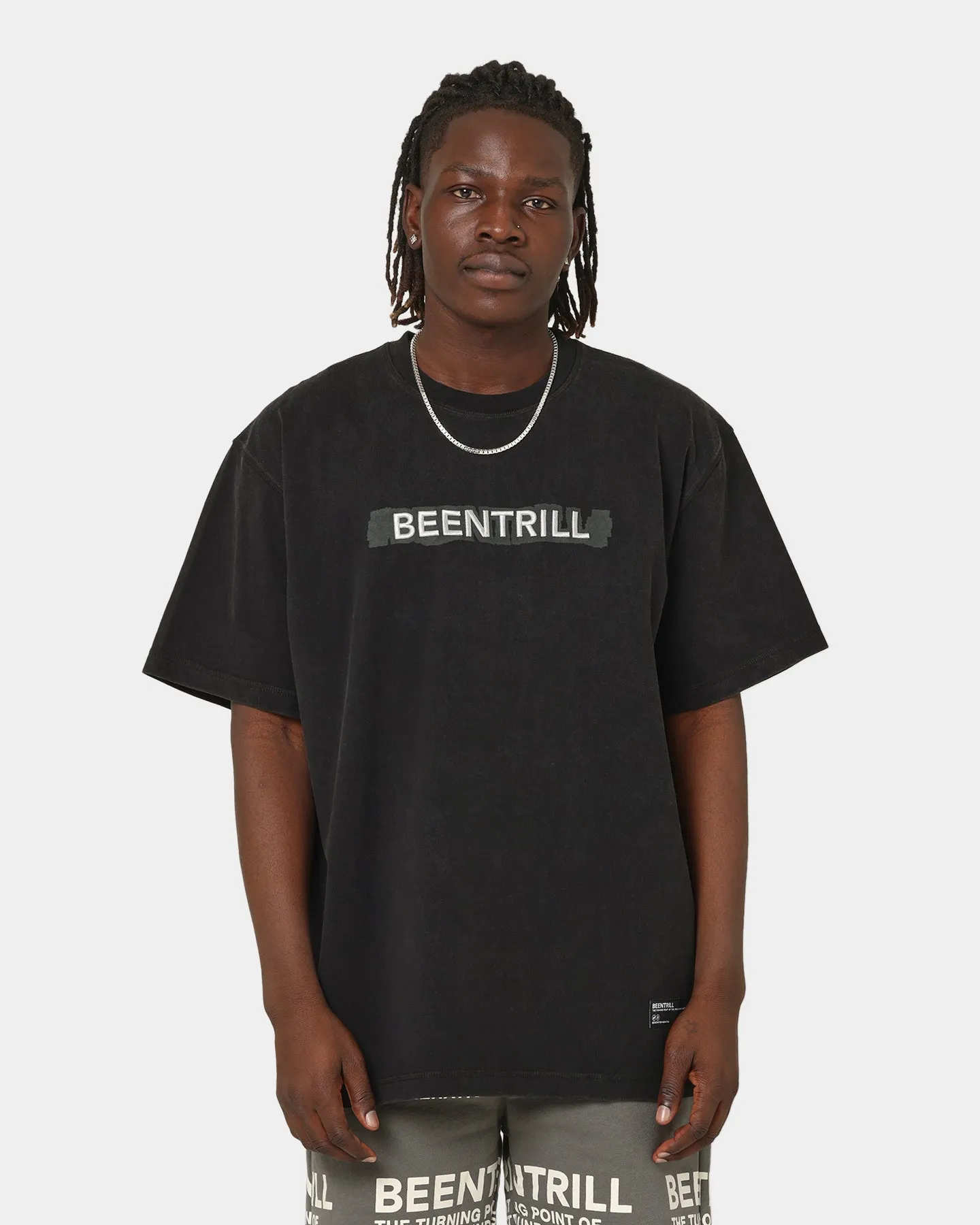 Cool Layering Recommended BEENTRILL Tonal T-Shirt Black