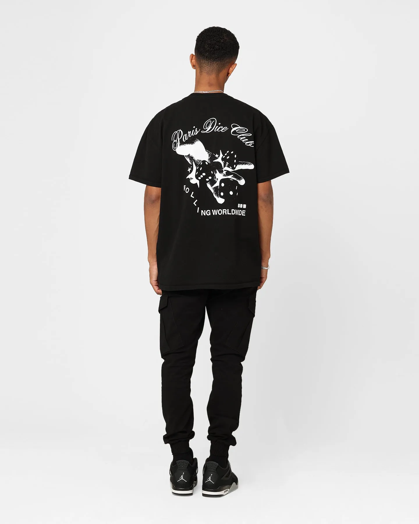 Carre Rolling Worldwide T-Shirt Black Quick Fit Flexible Ribbed Cuffs