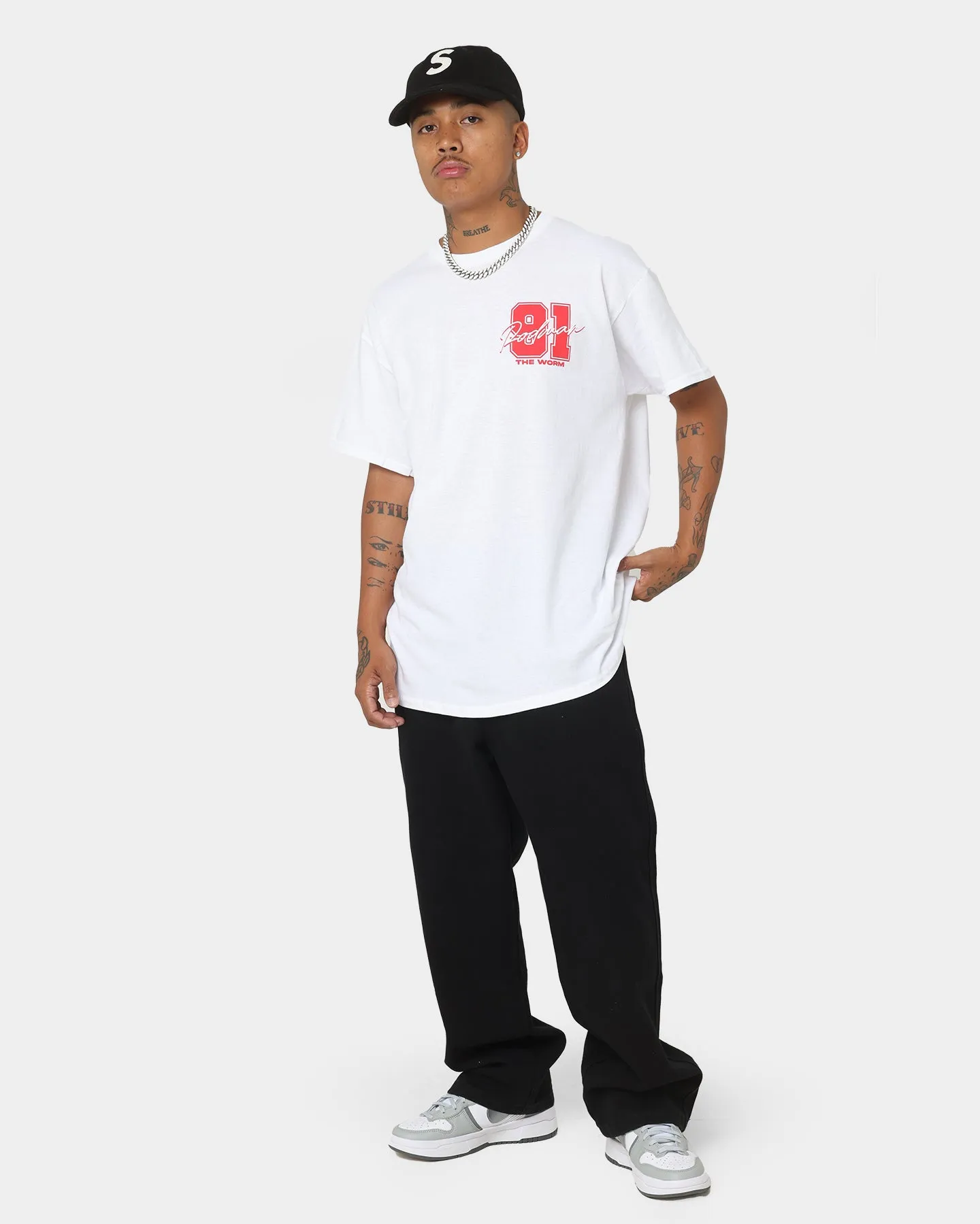 Chilly Comfort Wear Comfy Style Rodman Brand 91 Core T-Shirt White