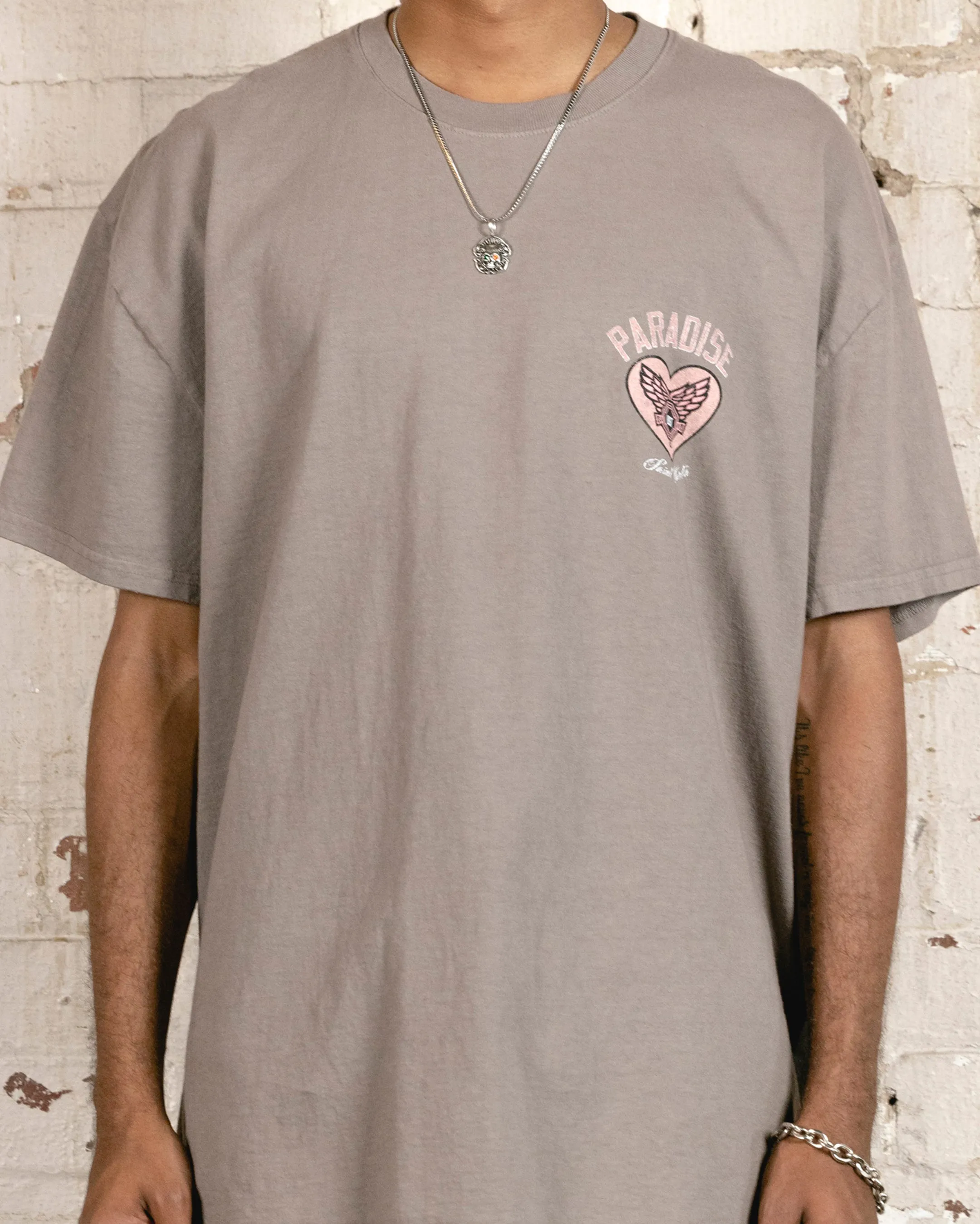 Saint Morta Paradise Lost Lafayette T-Shirt Vintage Brown Stylish Fit