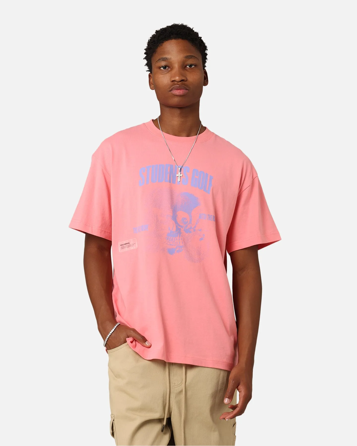 Students Golf Reality T-Shirt Salmon Relax Comfort Style Breathable Wearable