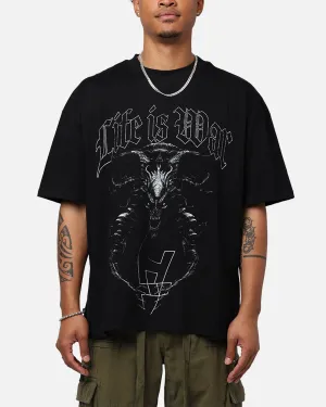 The Anti Order Life Is War T-Shirt Black Chic Style Trend Camping practicality