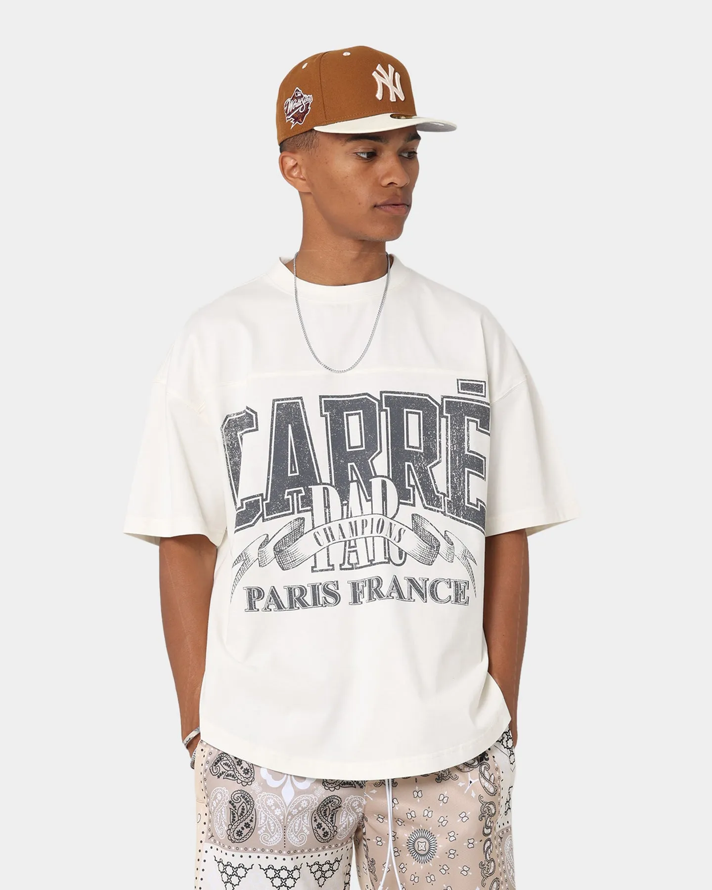 Modern Design Carr?? Champs G.I Oversized T-Shirt Off White