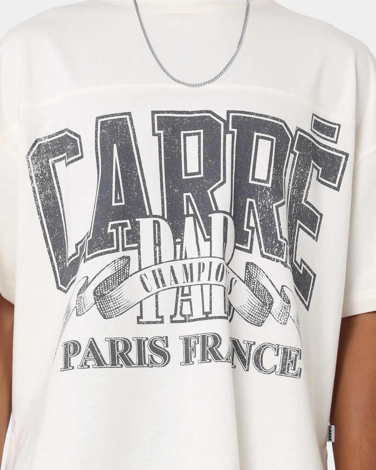 Carr?? Champs G.I Oversized T-Shirt Off White Smart Wear
