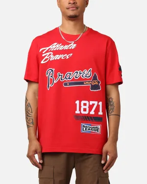 Pro Standard Atlanta Braves Fast Lane SJ T-Shirt Red Chic Style Trend School spirit