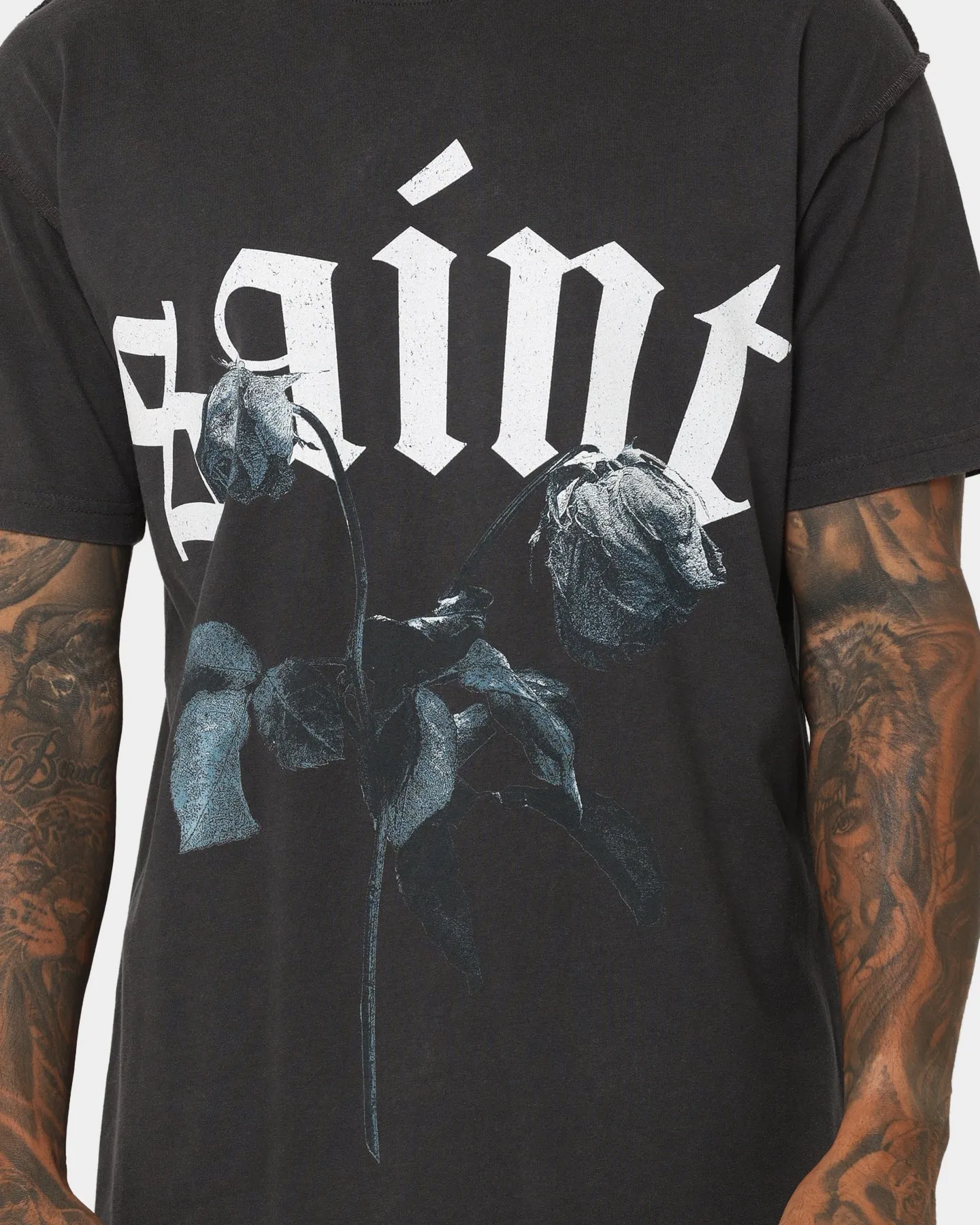 Saint Morta True Love Lafayette Vintage T-Shirt Vintage Black Relaxed Style