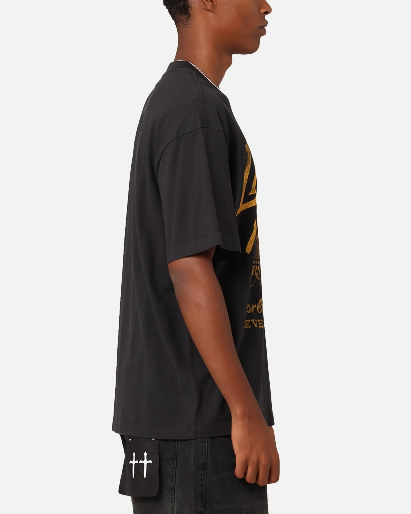 Cozy Apparel Mitchell & Ness Los Angeles Lakers Rings T-Shirt Faded Black