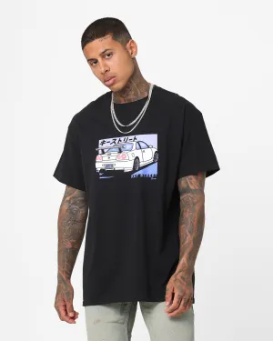 Fresh Style Trend Pre Shrunk Cotton Key Street Kaiju Karuma T-Shirt Black