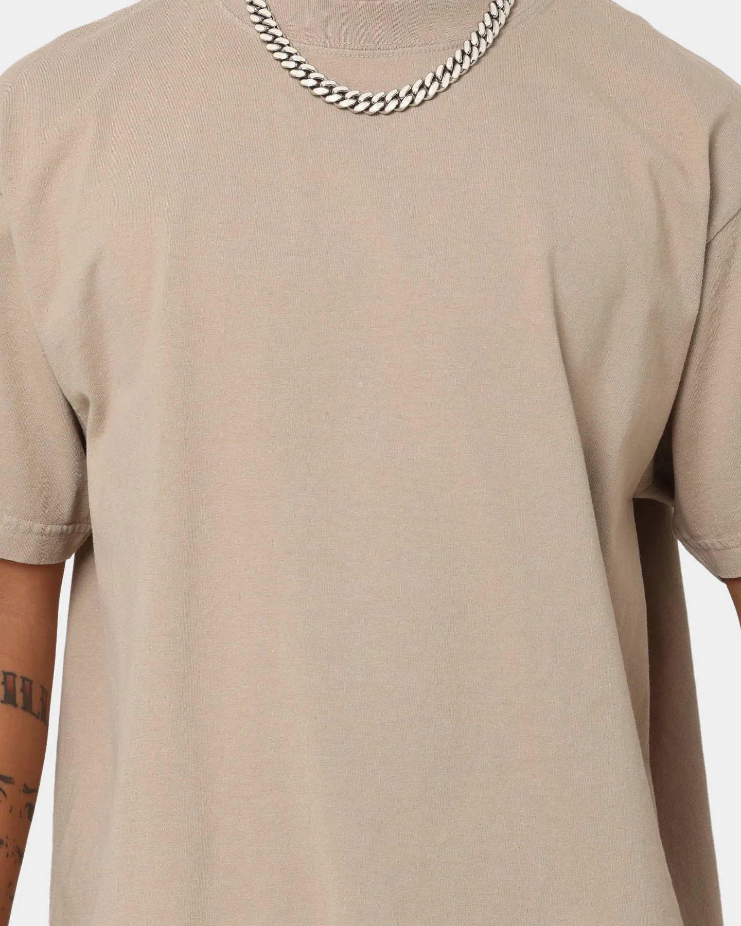 Flexible Weave OdorResistant Fabric Shaka Wear Max Heavyweight Garment Dye T-Shirt Oatmeal