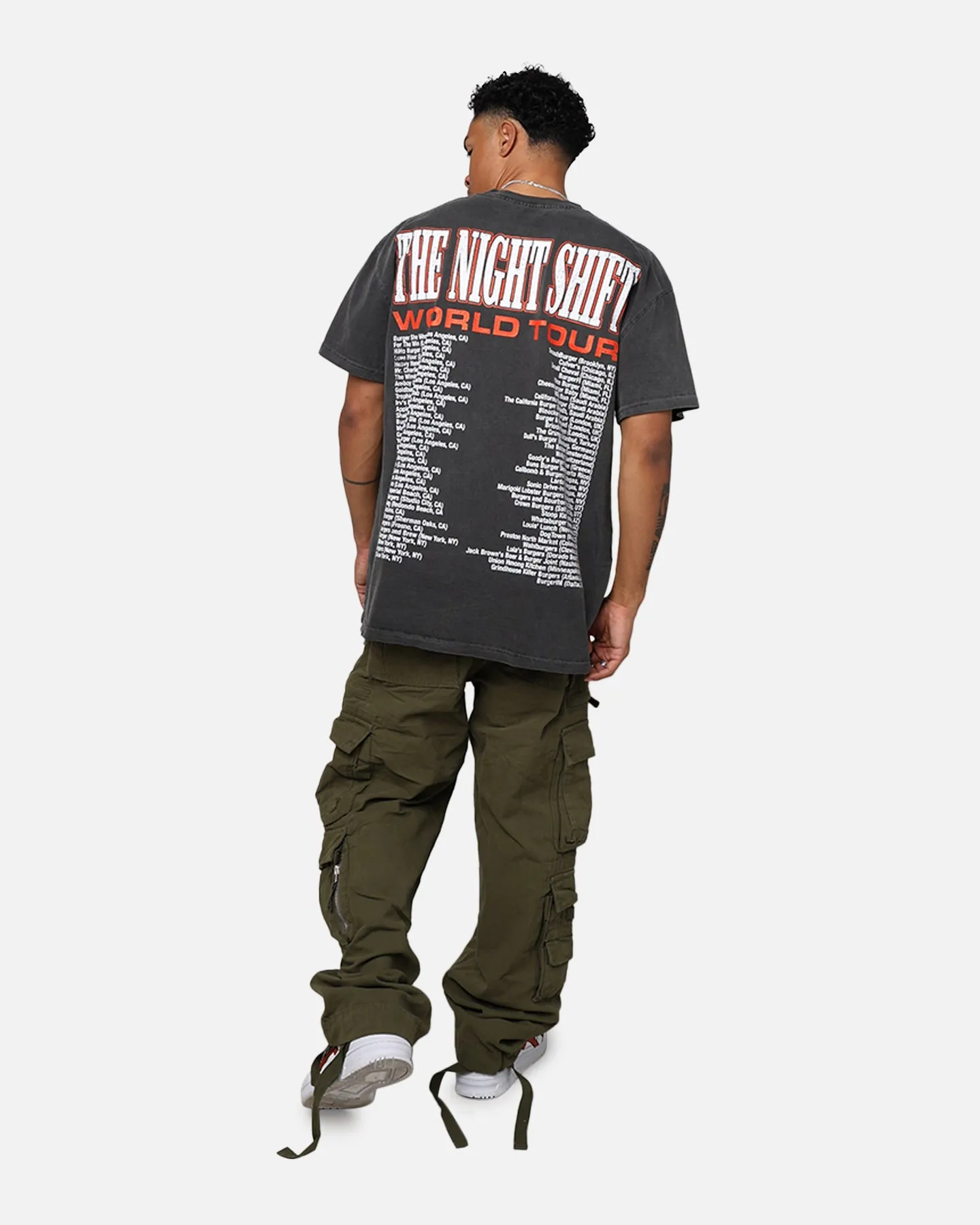 The Night Shift World Tour Heavyweight Vintage T-Shirt Black Wash Cashmere combination