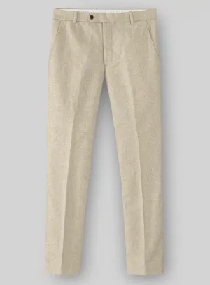 Naples Latte Tweed Pants Refined Wear Layered Wear