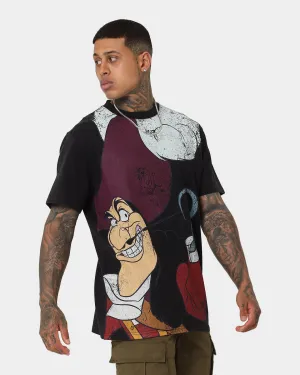 Disney Hook Vintage T-Shirt Washed Black Sublimation Resistant Fabric