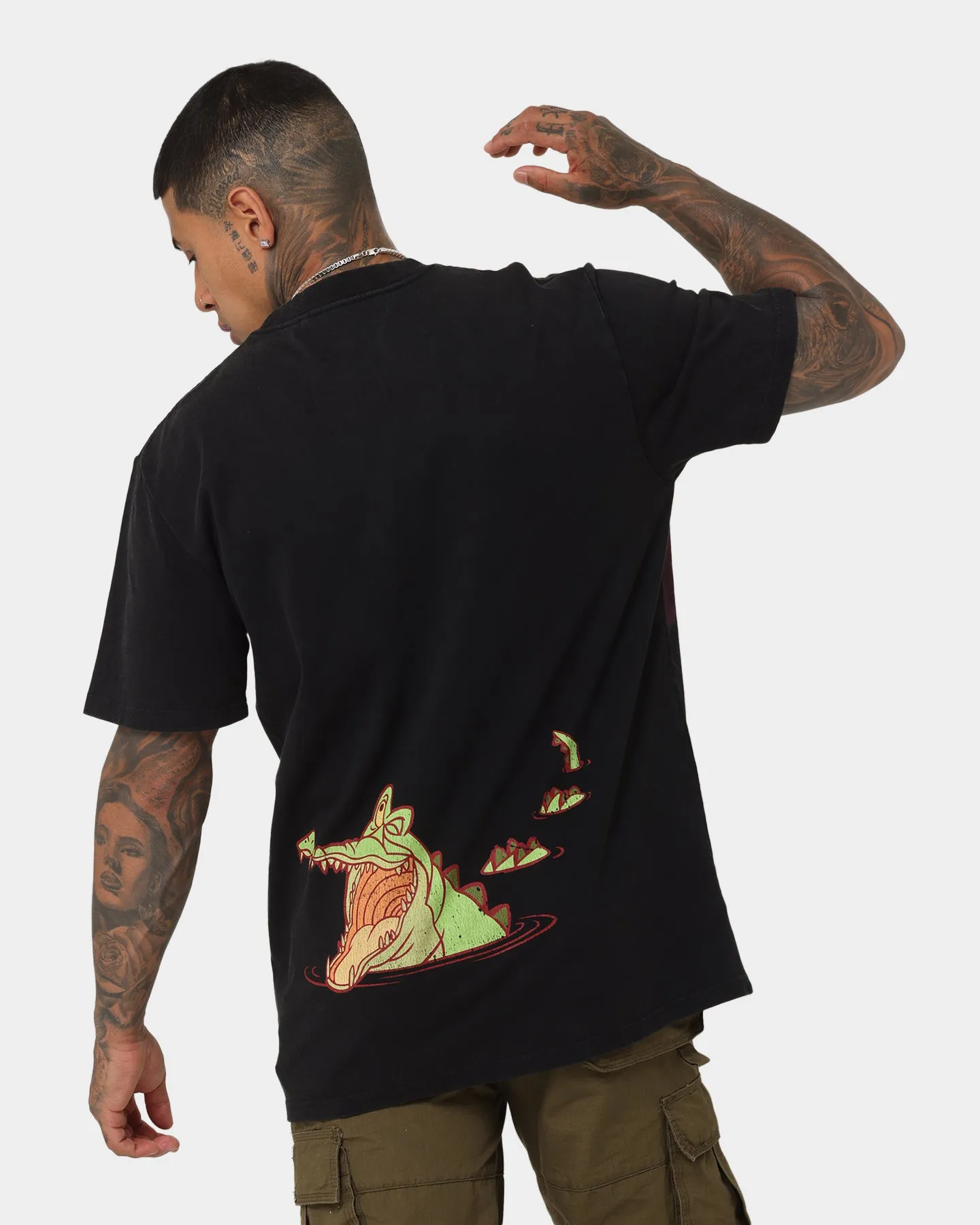 Disney Hook Vintage T-Shirt Washed Black Timeless Comfort Versatile Outfit