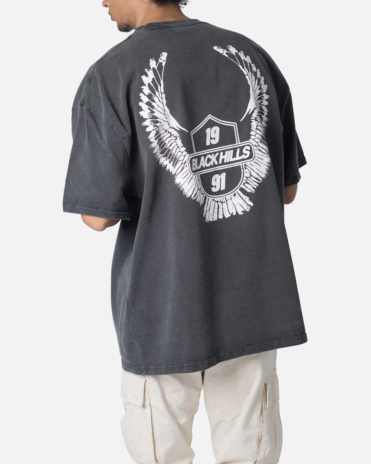 Simple Chic Comfy Fit Wear MNML Black Hills T-Shirt Washed Black