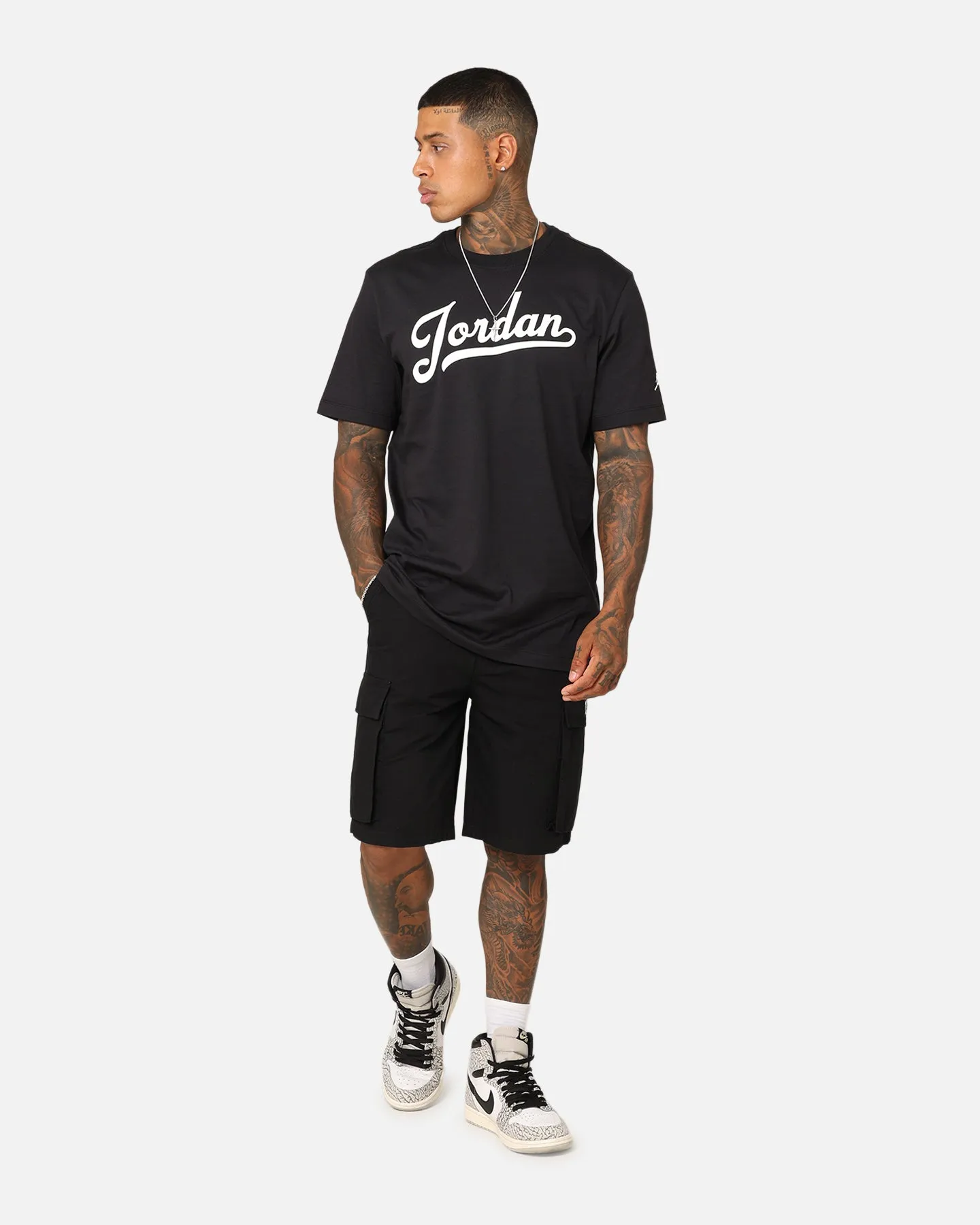 Lightweight Layer Jordan Flight MVP T-Shirt Black/White