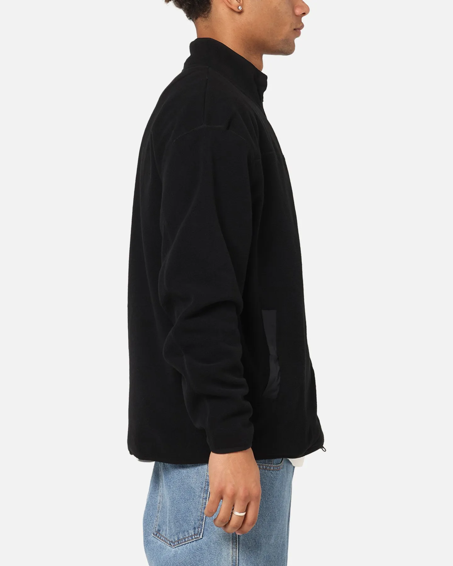 S Double Polar Fleece Jacket Black Protective Layering Recommendation