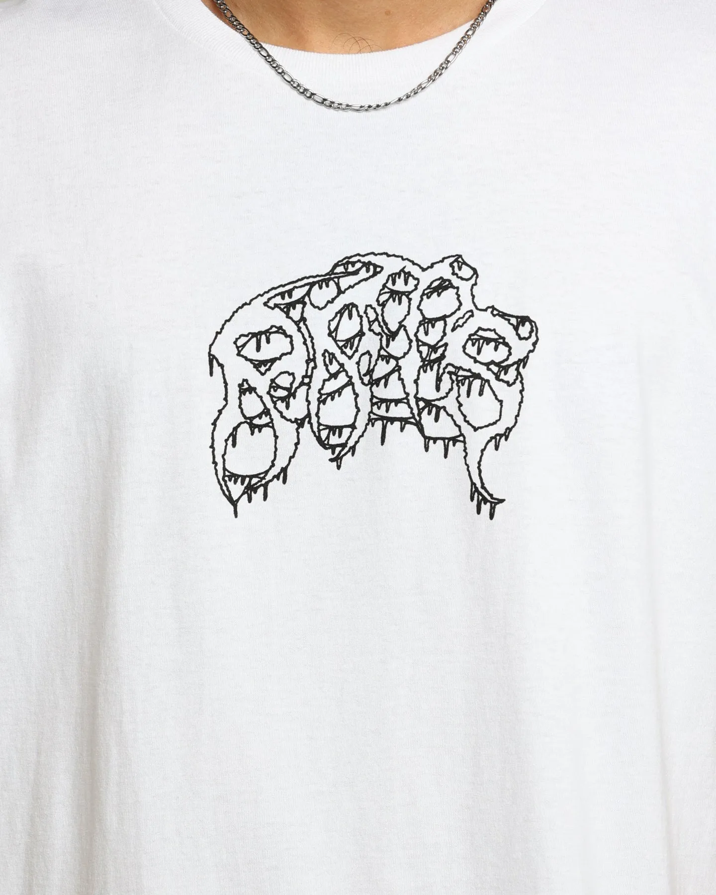 Chic Smart Rats Get Fat X Funeral French Rats Warrior T-Shirt White