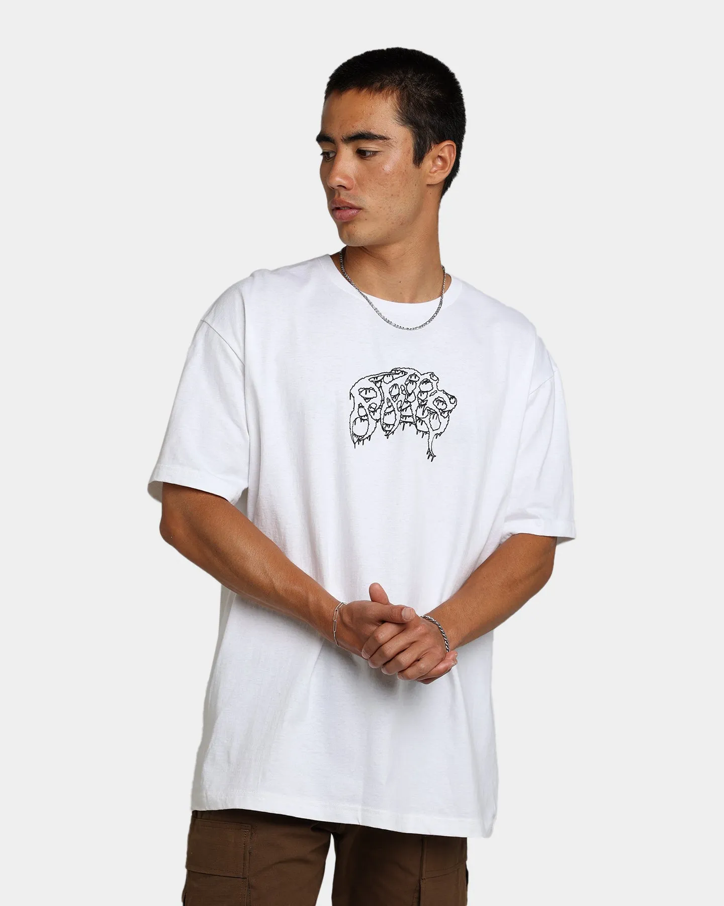 Rats Get Fat X Funeral French Rats Warrior T-Shirt White teenagers'