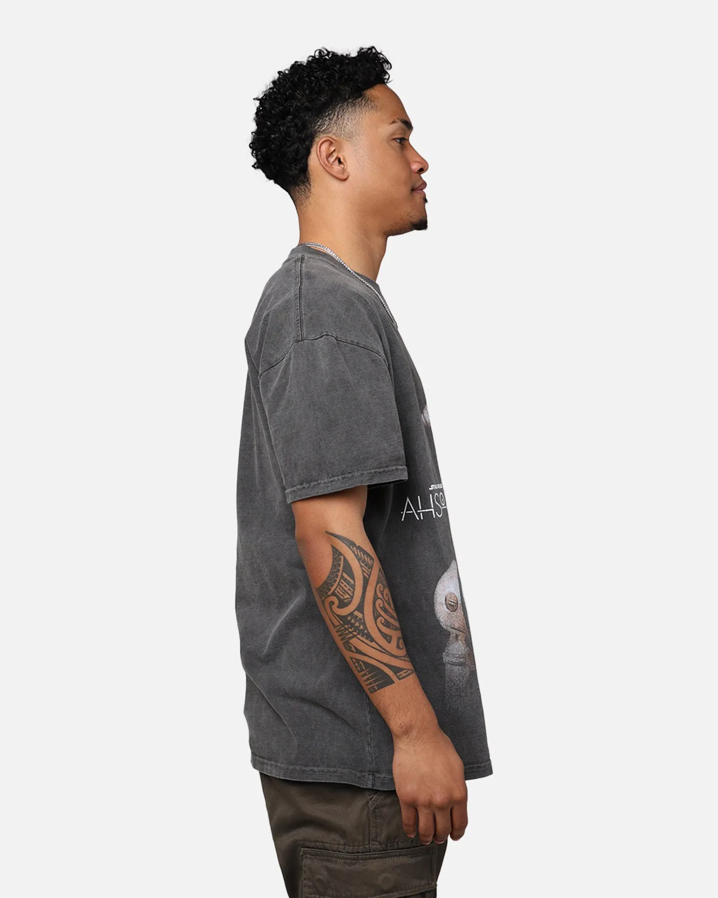 Star Wars Ahsoka Huyang Heavyweight T-Shirt Black Wash waterproof Modern Smart