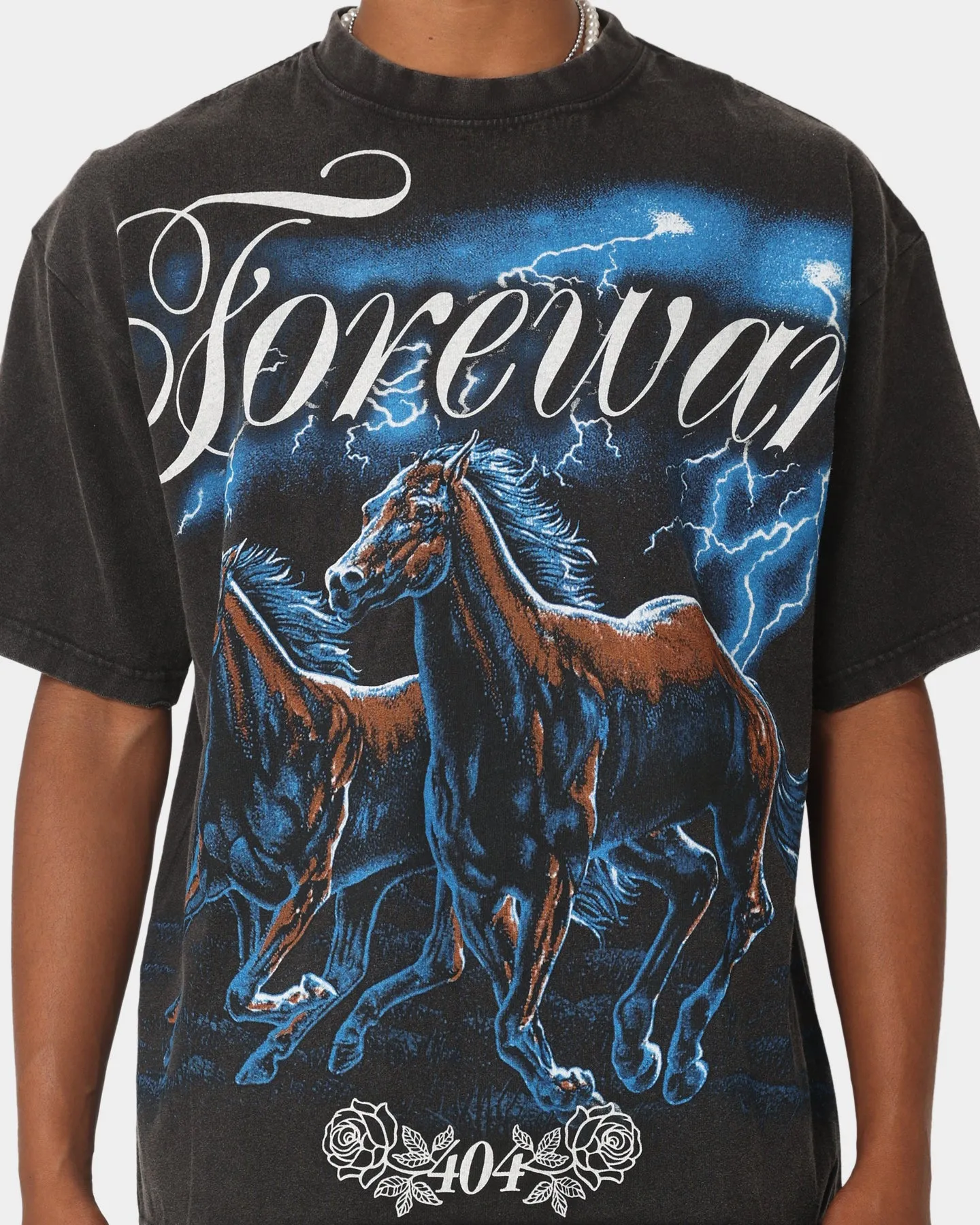 Animal print wildness WrinkleResistant 404 Night Rider Vintage T-Shirt Vintage Black