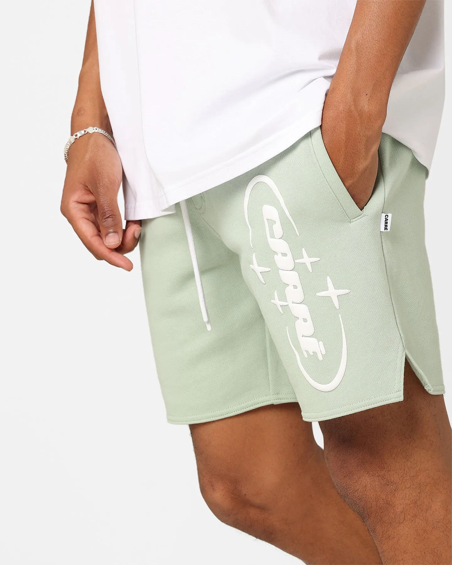 Anti Snag Fabric camisole Carre 2K Shorts Pistachio