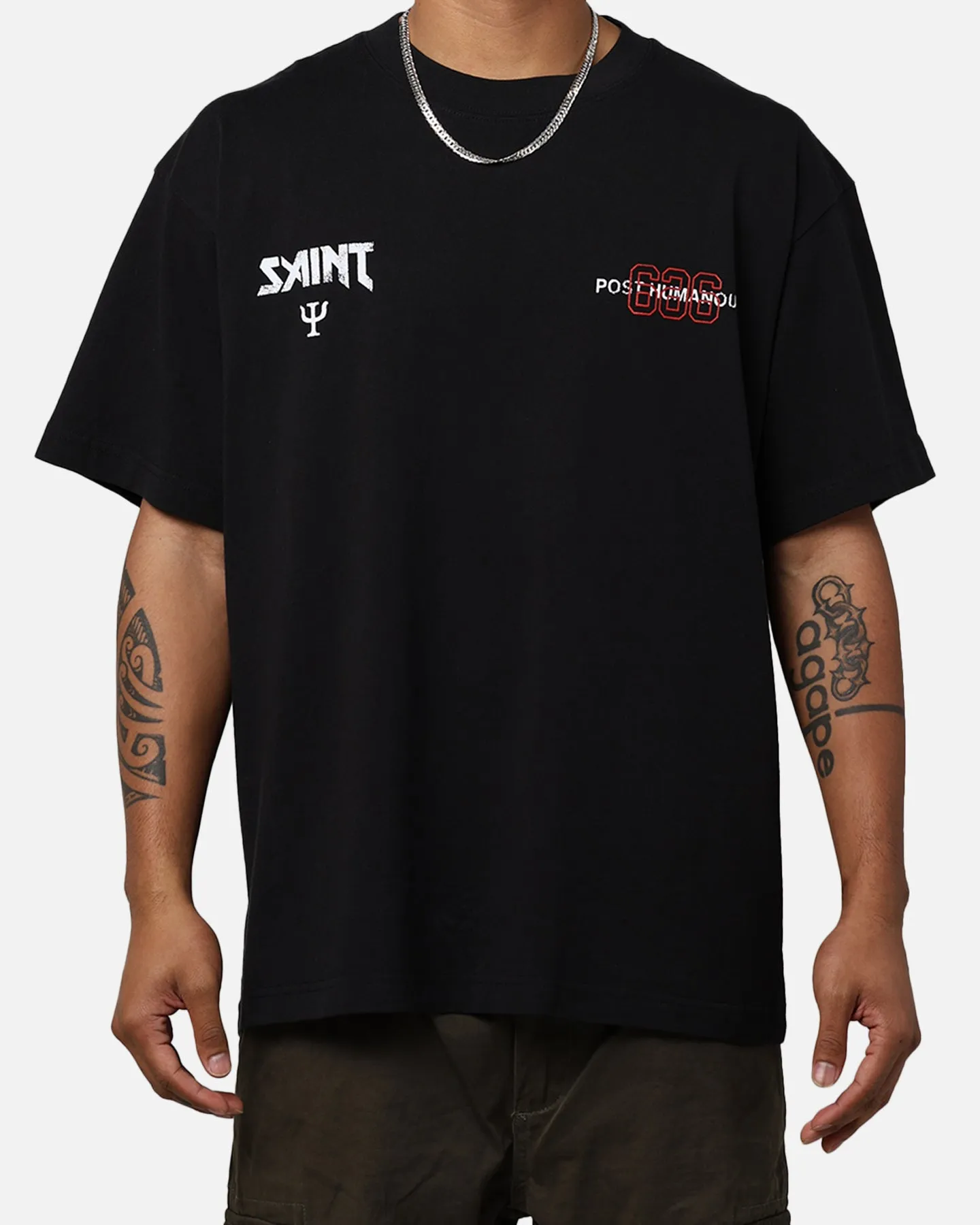 Saint Morta Death Wish Patrol T-Shirt Black winter warmth
