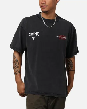 Saint Morta Death Wish Patrol T-Shirt Vintage Black Formal Elegance
