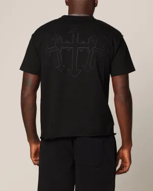 Saint Morta Sorrows Cut T-Shirt Black Light Comfort Style Smart Casual