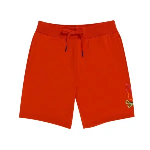 Psycho Bunny Men's Leo Bunny Shorts (Red Spice) Bride Side