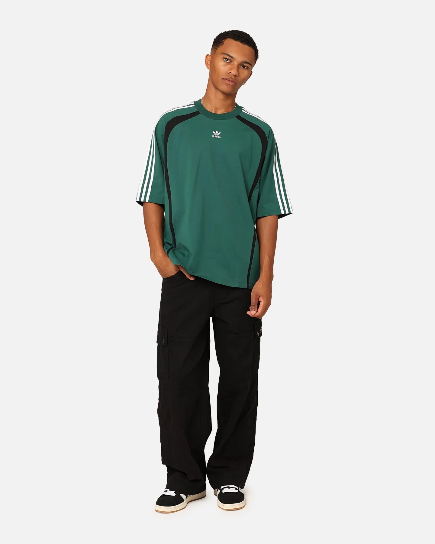 Spring Wear Wrinkle-Free Adidas Oversized T-Shirt Collegiate Green