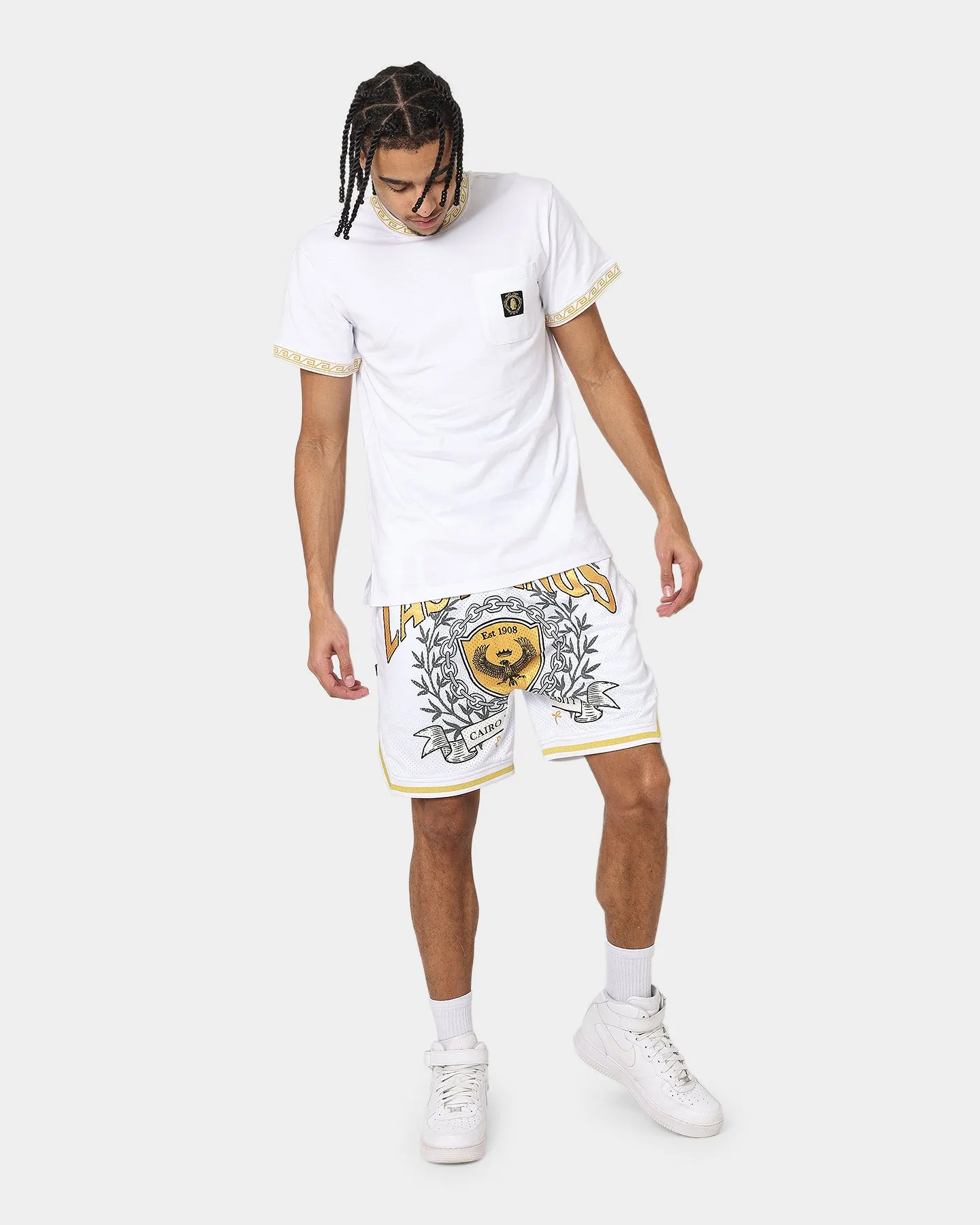 Sustainable Fibers Last Kings Territorial Rib Short Sleeve T-Shirt White