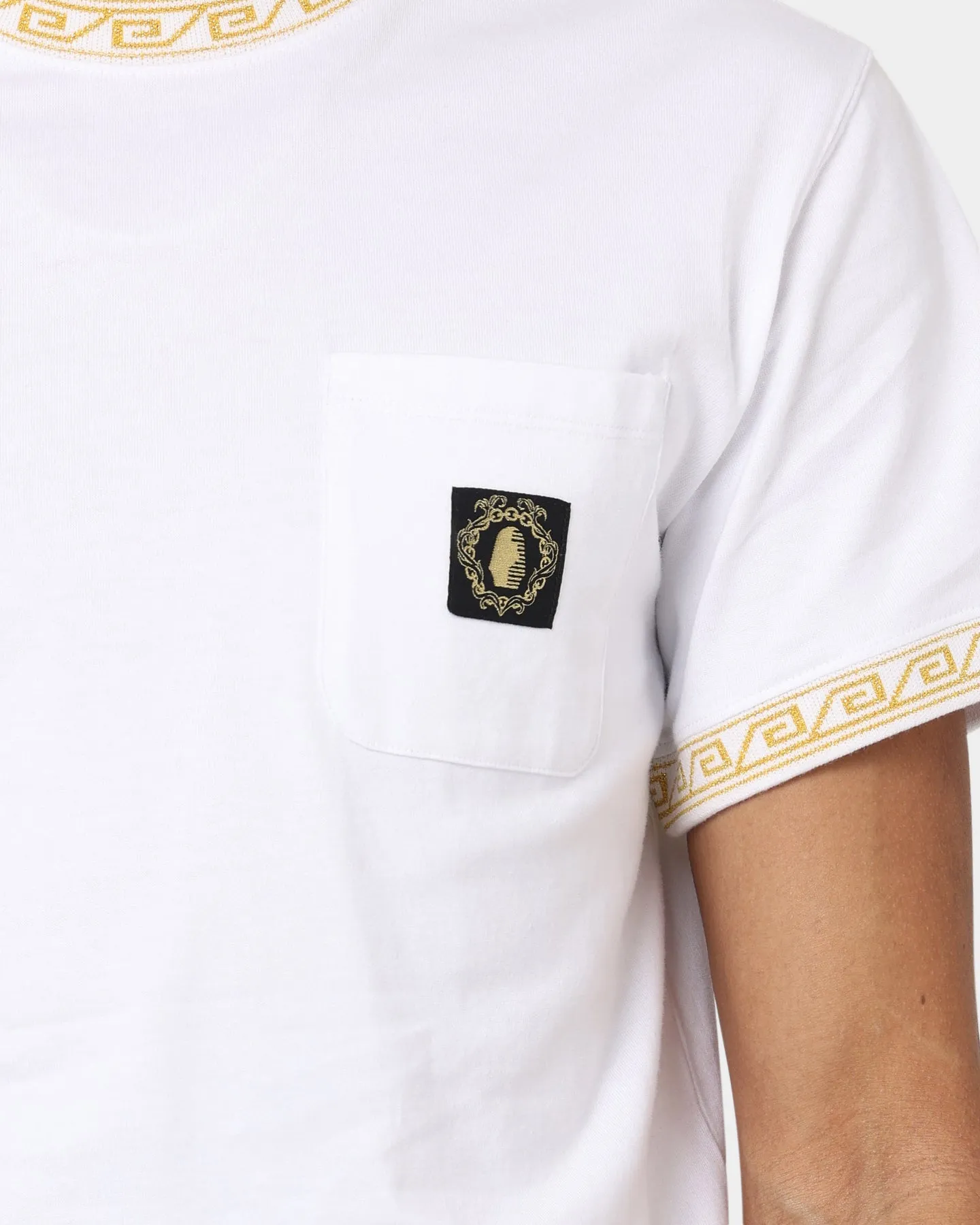 Breathable Layer Active Comfort Style Last Kings Territorial Rib Short Sleeve T-Shirt White