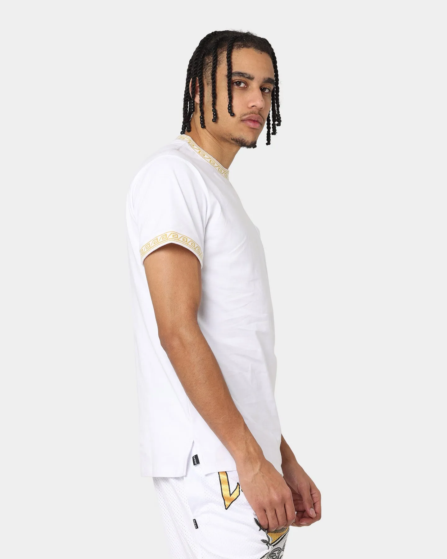 Relaxed Smart Last Kings Territorial Rib Short Sleeve T-Shirt White