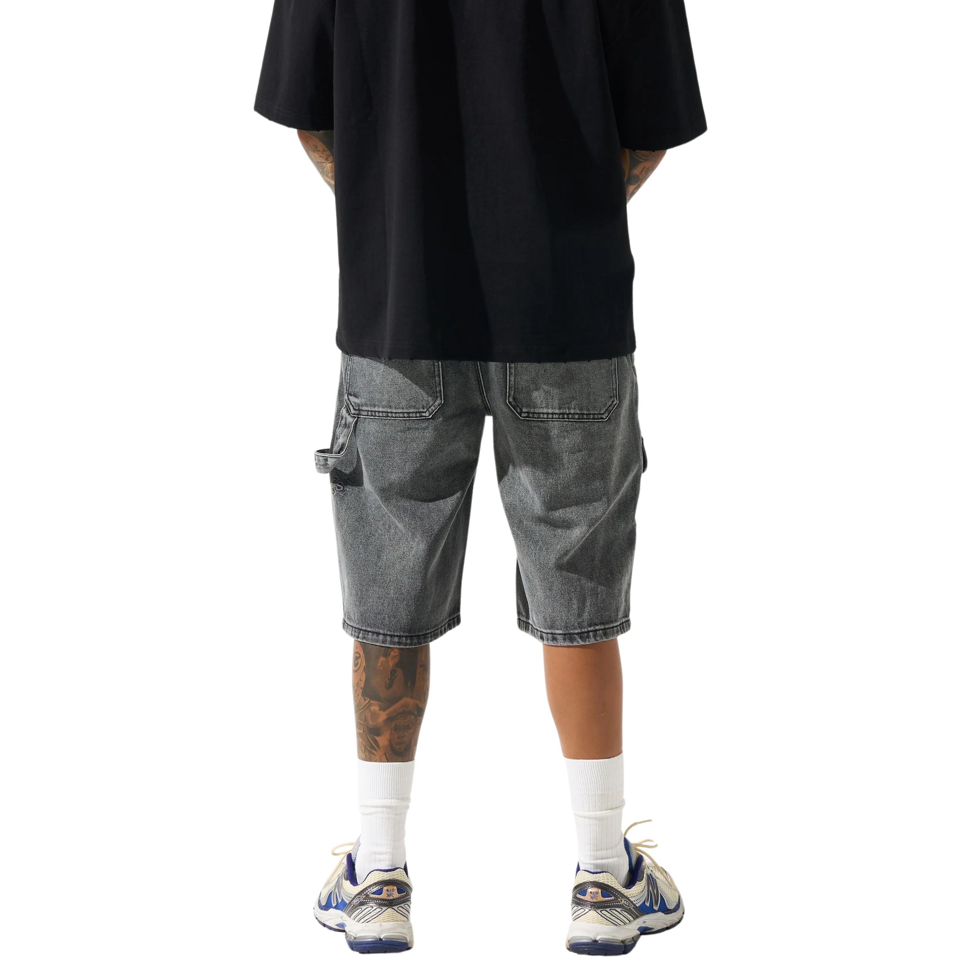 Serenede "Cave" Denim Shorts (Grey) HypoallergenicTextile Activewear