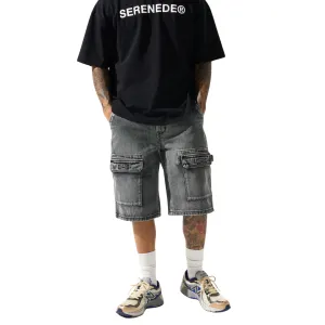 Comfortable Coat Flex Fit Serenede "Cave" Denim Shorts (Grey)
