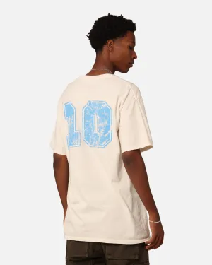 Goat Crew Football Club 10 T-Shirt Off White/Blue Easygoing Design Soft Feel