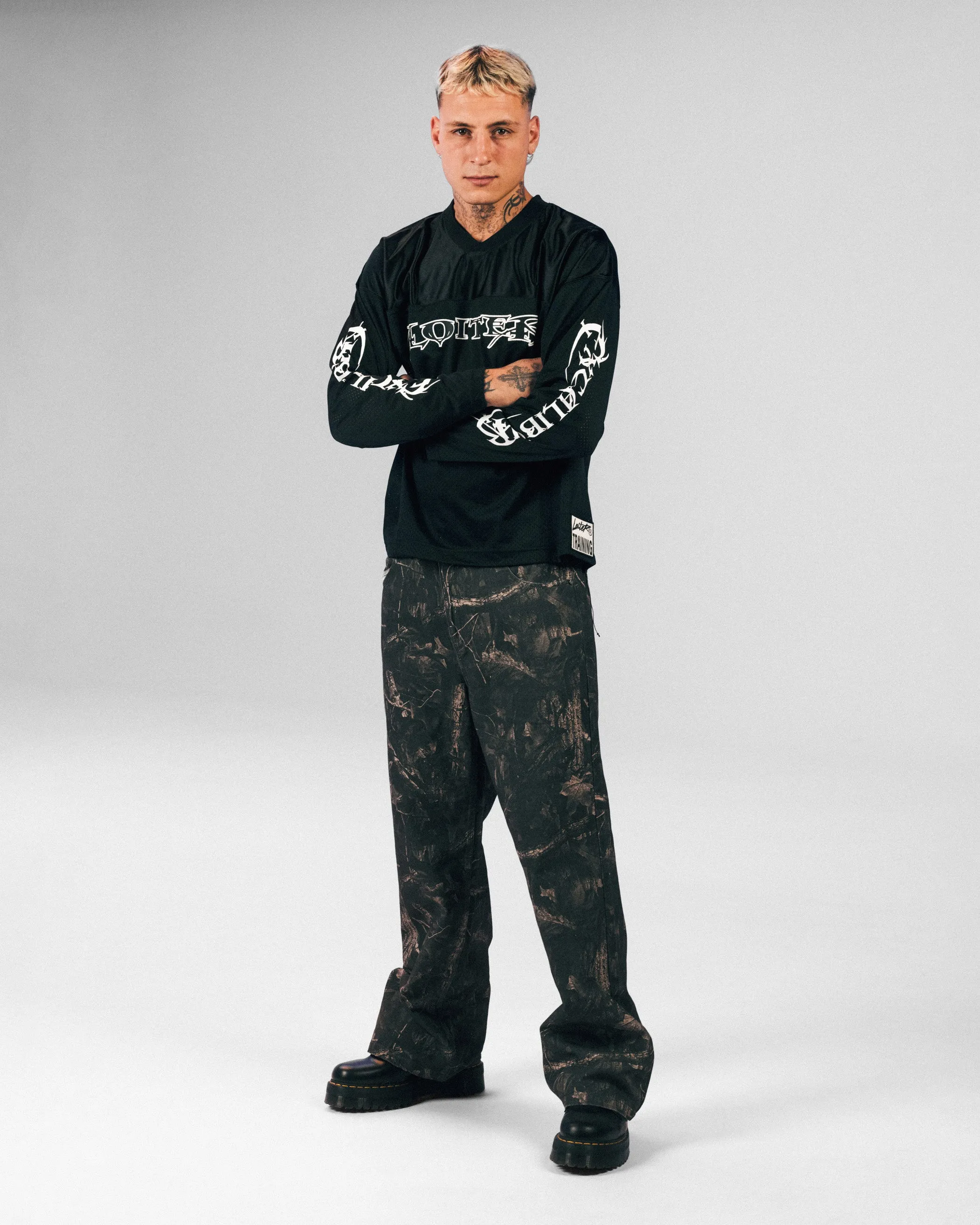 Run Ready Loiter Long Sleeve Training Jersey Black