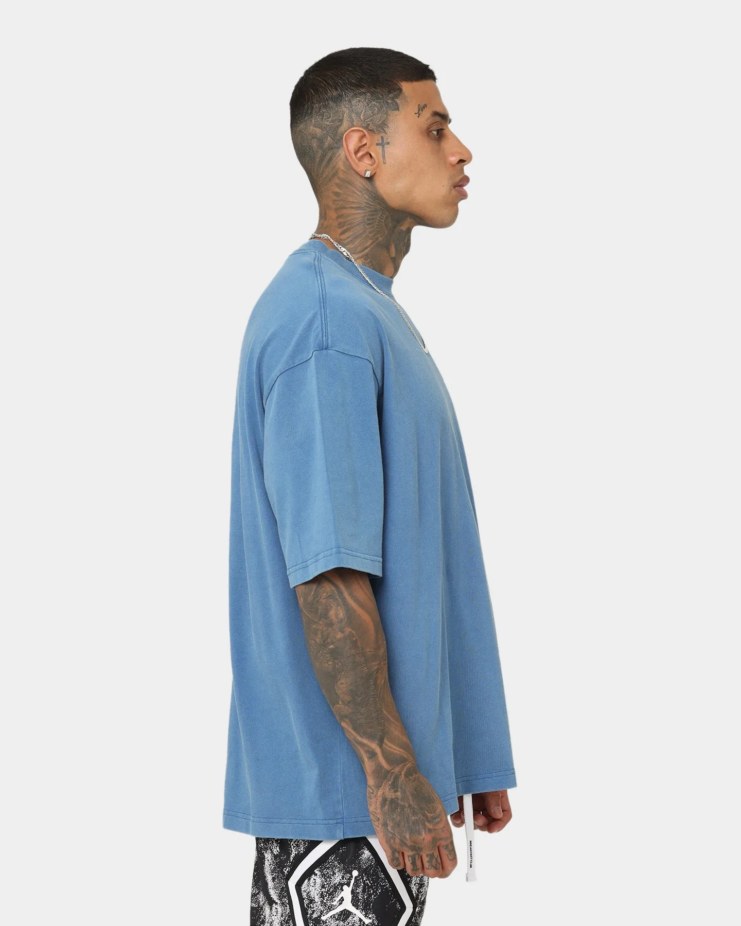 Striped modernity Jordan Flight Essential Washed Oversized T-Shirt True Blue